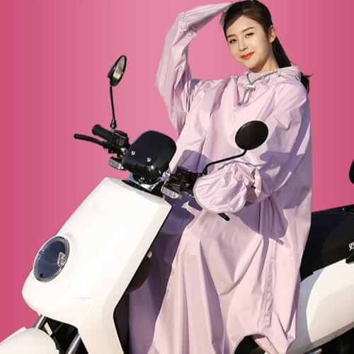 Women Raincoat Overall Fashion Waterproof Rainwear Motorcycle Cycling Poncho Impermeable Gabardinas De Mujer Windcoat ED50YY