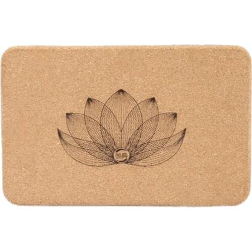 Eco-Friendly Yoga Block Cork Sports Home Exercise Wooden Yoga Block Soft High-Density Block Support Posture Indoor Sport