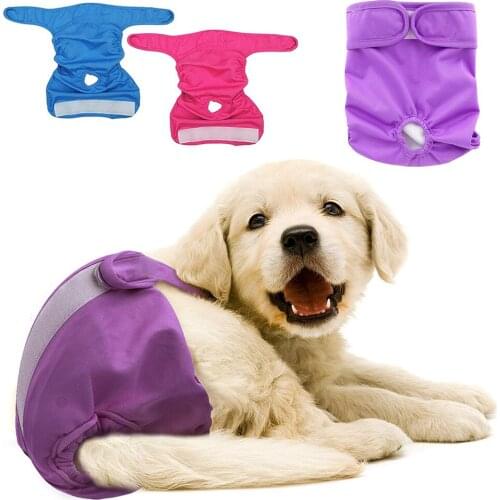 Ohbabyka Brand Pet Physiological Pants S M L Diaper Sanitary 2019 Washable Cloth Diapers Shorts Panties Menstruation Underwear