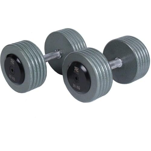 1pcs New fitness body steel dumbbell professional training fitness equipment paint flat head fixed dumbbell set