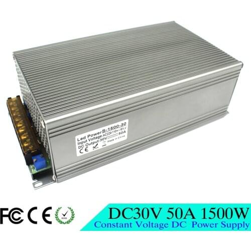 Hot sale 30V Power Supply Switching 50A 1500W Driver Transformers 110V 220V AC to DC30V PSU For Led Light CNC CCTV Motor Stepper