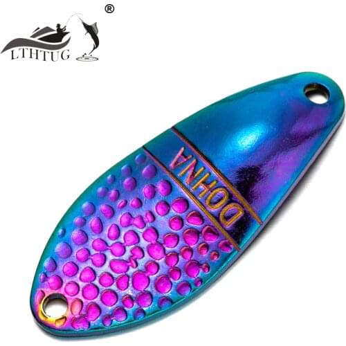 LTHTUG Dohna SPOON 1.5g 2.0g 2.5g 3.0g Unpainted Spoon Bait Golden Copper DIY Blank Metal Fishing Lures For Trout Perch Salmon