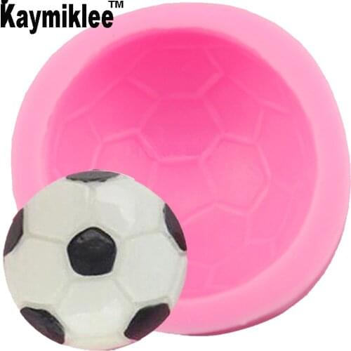 M596 1PCS Football Ball Silicone Mould Cake Decoration Chocolate Gumpaste Ice UV Resin Plaster Tools