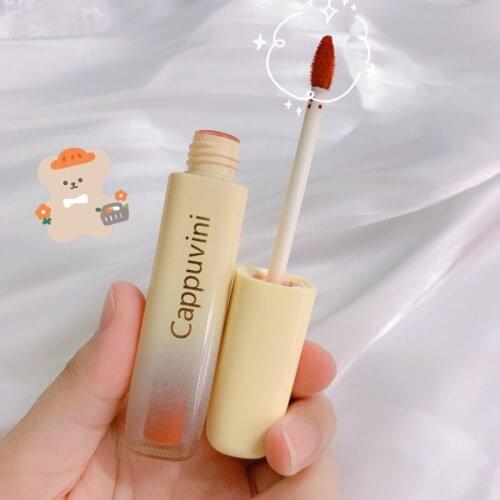 Cute Lip Gloss Velvet Ice Cream Soft Lip Glaze Matte Waterproof Natural Colorful Lipstick Student Female Lip Balm With Box TSLM1