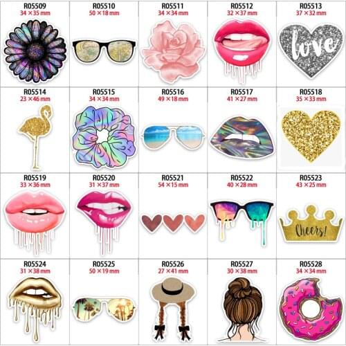 Fashion Girl Element Pattern Acrylic Resins Flatback DIY Craft For Home Decoration Accessories 30pcs/lot R0550 R0551 R0552