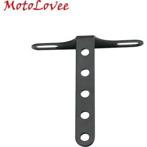 MotoLovee Motorcycle Black Headlight Bracket Adjustable Holder For Sportster Dyna