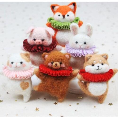 The Boston Ballet Bear wool needlepoint kit wool felt needle felting decoration craft needlecraft DIY ha