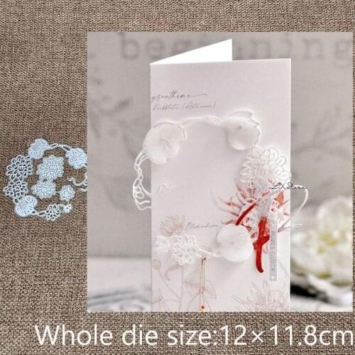 New Design Craft Metal stencil mold Cutting Dies flower wreath decoration scrapbook die cuts Album Paper Card Craft Embossing