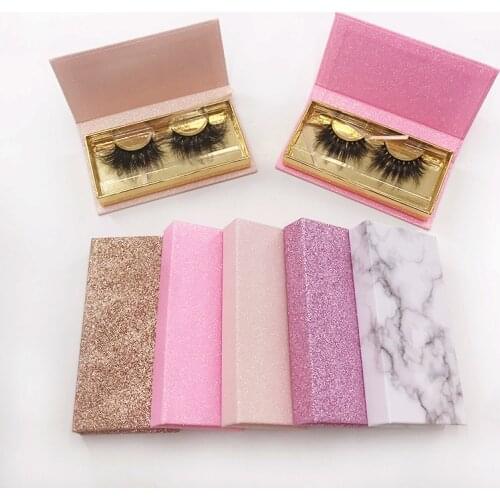 New magnetic square eyelash case private custom logo transparent tray without eyelashes 25mm mink lashes creative package