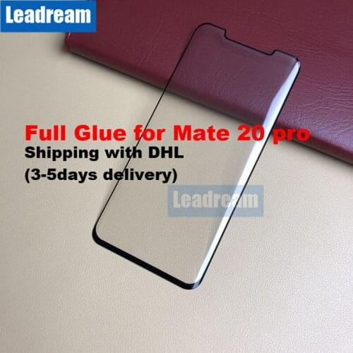 Wholesale 500pcs 3D Full Glue Tempered Glass Case Friendly For HuaWei P30 Pro mate 20 Pro Free DHL
