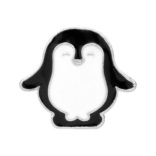 Oswald Cobblepot Animal Enamel Pins Women Brooch Cute Little Penguin Brooches Children Sweater Scarf Suit Lapel Denim Badge Pin