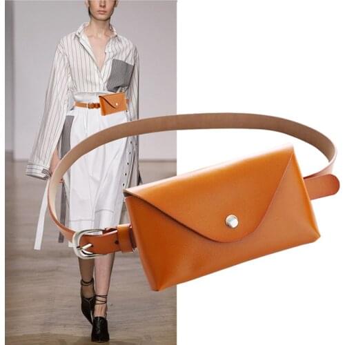 Waist Bag Ladies Fashion Genuine Leather Women Waist Belt Bags Waterproof Chest Belly Pouch Woman Fanny Pack Luxury Coin Purse