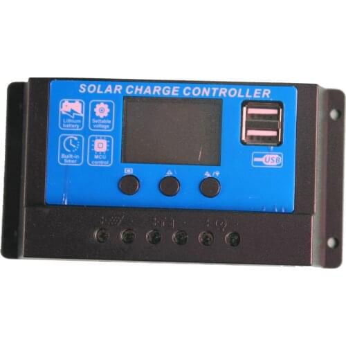 Pwm solar charge controller 48v 20a,2 usb solar charge controller