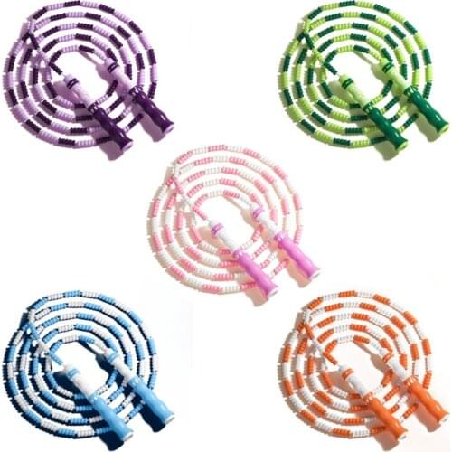 A5KC Speed Rope & Adjustable Tan-gle-Free Beaded Segment Rope Rapid Jump Ropes for Speed Training, Exercise Fitness