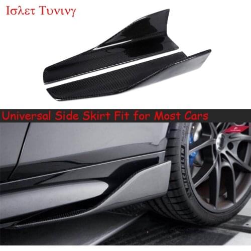 Universal Carbon Fiber Side Skirt for BMW F20 F30 F10 F32 F82 F80 E90 M2 M3 M4 Side Door Bumper Skirts