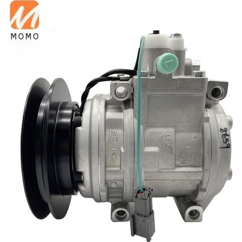 Air-compressor PC200-6 20Y-979-D380 10PA15C 1B R134A 24V excavator air conditioning compressor