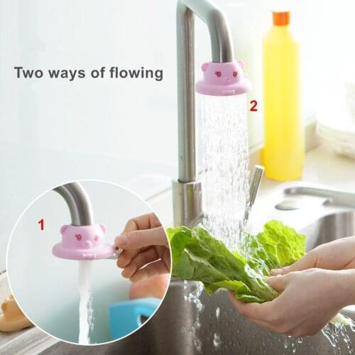 360 Degree Rotating Cartoon Water Strainers Kitchen Faucet Saving Water Sprayers Quality Colanders Water Saving Faucet