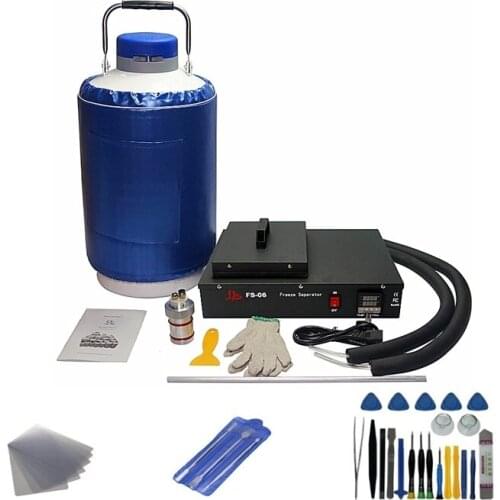 FS06 Built-in Pump Vacuum Glass LCD Screen Freezing Separator Machine Mobile Phone Disassemble Repair Tool with 10L tank