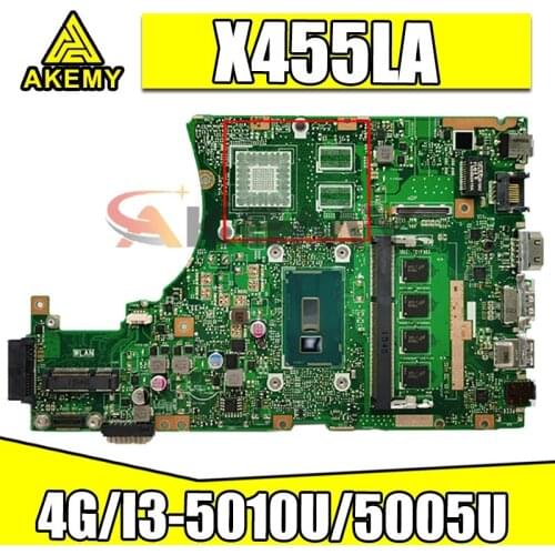 X455LA motherboard For Asus X455L X455LJ X455LN X455LD A455L F455L K455L Laptop mainboard 4G/I3-5010U /I3-5005U