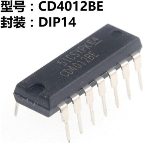 10pcs CD4012BE DIP14 CD4012 DIP CD4012BE