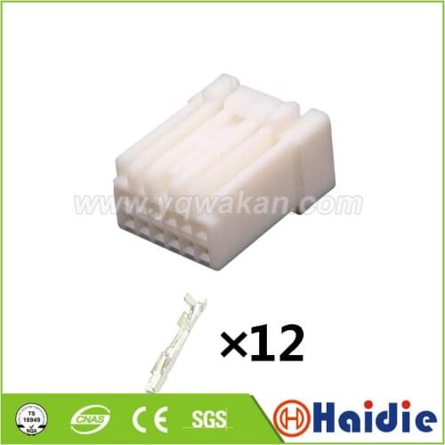 2sets 12pin auto plastic housing plug auto wiring harness cable auto unselaed connector 6098-4640