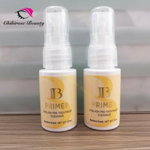 2pcs IB Primer Eyelash Pre-treatment Cleanser Professional Eyelash Primer Eyelash extension glue primer Makeup tools 20ml