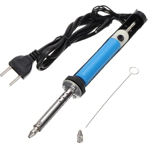 2 in 1 Handheld Electric Tin Suction Sucker Pen Heating Solder Sucker Pump Weld Soldering Iron Welding Tool 30W 220V EU Plug