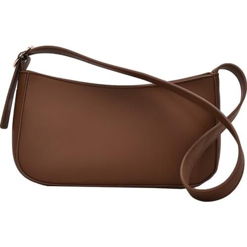 2021 Summer Simple Handbags and Purses Female Travel Totes Cute Solid Color Small Pu Leather Shoulder Bags for Women