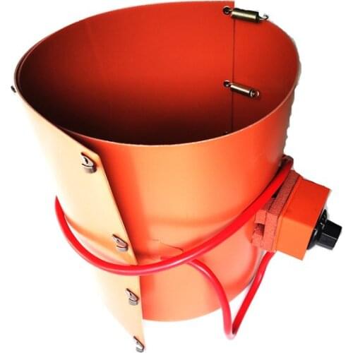 230v 4000w 300*1350*2.5mm Silicone Drum Heater dial thermostat on pad 1500mm lead wire with 2 pins plug