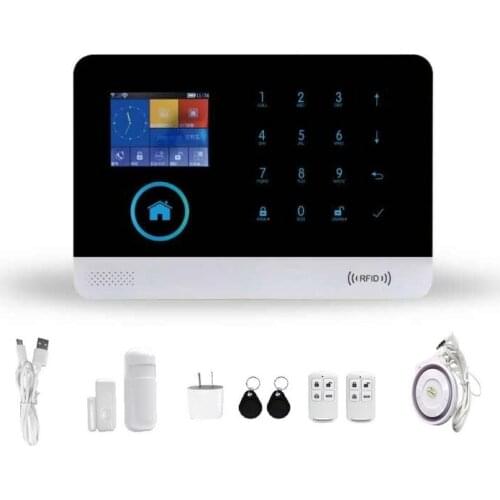 3G SMS Home Burglar Security Alarm System WIFI APP Control Alarmes Pet PIR Detector Door Window Sensor Kits