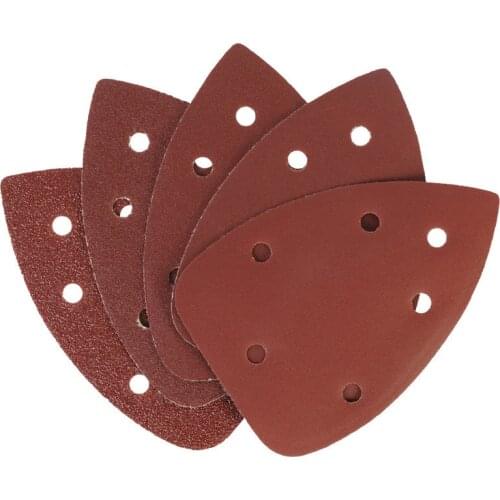 40pcs /set triangle sanding sheets Grit Sander Sandpaper 140mm*90mm Sanding Disc Polish Power Abrasive Tool band hole Sandpapers