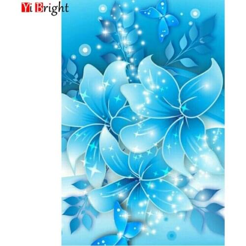 5D DIY diamond painting sale Crystal flower full square diamond accessories cross stitch mosaic rhinestone picture gift XY1