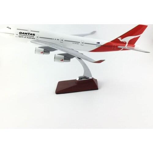 AUSTRALIA AIRLINES AIR PASSENGER PLANE 45-47CM QANTAS 747-400 MODEL PLANE AIRCRAFT MODEL TOY AIRPLANE BIRTHDAY