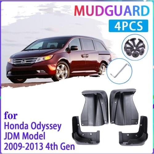 Car Mud Flap for Honda Odyssey JDM Model 2009~2013 RB3 RB4 2010 2011 2012 Mudguard Splash Guard Fender Mudflaps Auto Accessories