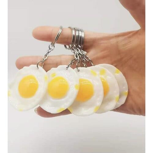 10PCS Cute Mini Simulation Food Key Chain Resin Cake Keychain Gift Pendant Accessories Keyring Jewelry