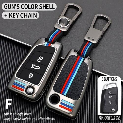 Car Key Case Cover For Volkswagen VW Golf 7 gti mk7 r Touran Skoda Octavia 3 Superb Karoq Kodiaq Seat Leon mk3 Ateca Accessories