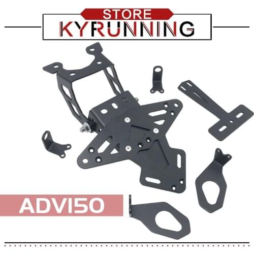 For ADV150 ADV 150 2019 2020 Motorcycle Accessories License Plate holder Angle ADV-150 Aluminum Frame Rear Card Bracket