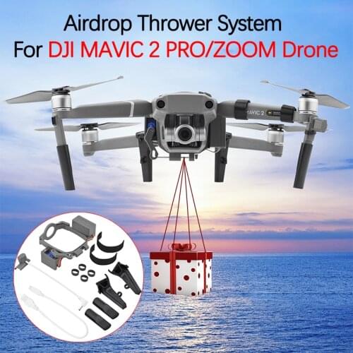 For DJI MAVIC 2 PRO ZOOM Drone Airdrop Thrower System Deliver Fishing Bait Wedding Ring Gift Shows Advertisement Accessories