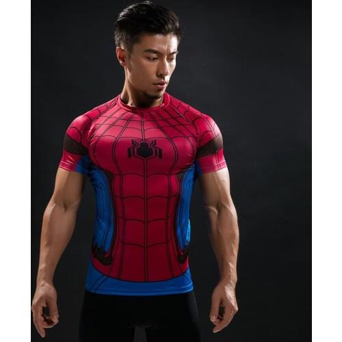 New Summer 3D Printed Men T Shirt Fashion Compression Comics Cosplay Costume T-Shirt Men Tops Tees Bodybuilding Mens Clothing