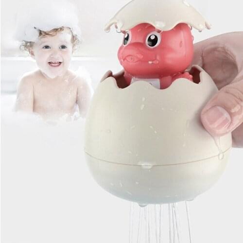 1 pcs Classic Bath Toys Cute Penguin Egg Spray Water Baby Under 3 Years Old Shower Dinosaur Duck Winding Swimming Crab Bathroom