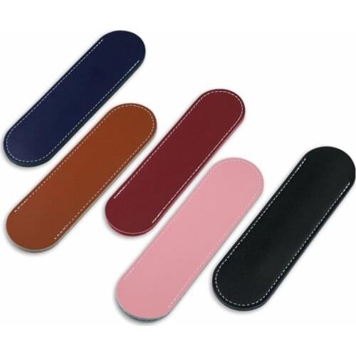 JX-LCLYL Useful Genuine Leather Single Pen Case Pencil Bag Holder Storage Sleeve Pouch