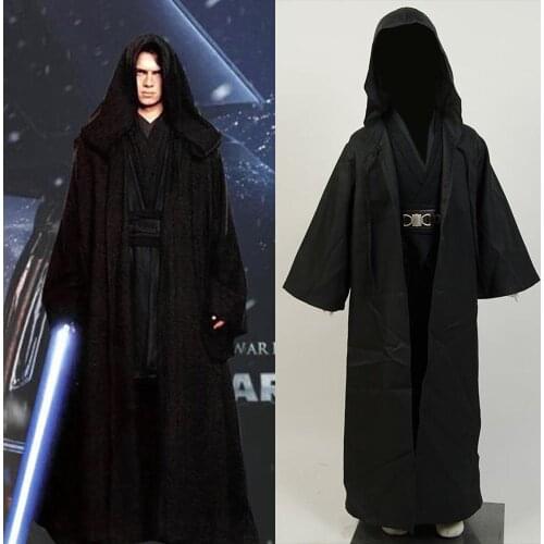 Hot Movie Star Cosplay Wa Anakin Skywalker Cosplay Costume Child Version Black Full Sets Halloween Cospaly Costume