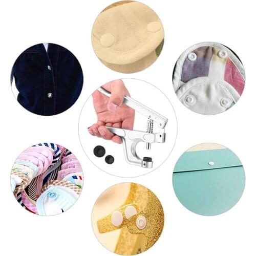 New Snap Pliers Metal Clothing Button Snap Pliers Hand-Held Pliers Tool for No-Sew Button Snap Fastener Press Attacher Punch