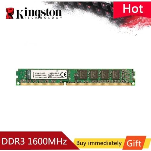 Original Kingston KVR16N11/8-SP 8GB DDR3 1600Mhz 1.5V (PC3-12800) 240 Pin DIMM 4gb RAM memory for desktop