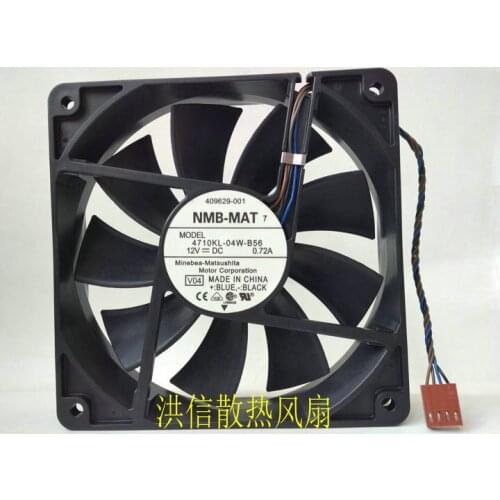 Original 12025 4710kl-04w-b56 DC12V 0.72a four wire cooling fan