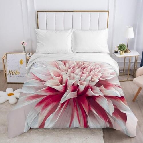 Duvet cover Quilt/Blanket/Comfortable Case Luxury Bedding 140x200 150x200 240x220 240x260 for Home 3D Print Flowers open