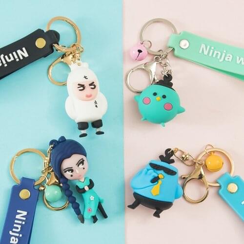 Hand to do model Scissor Seven Chain for Pants Keychain Anime Man Key Chain Acrylic Women Key Holder Couples Keyring Pendant