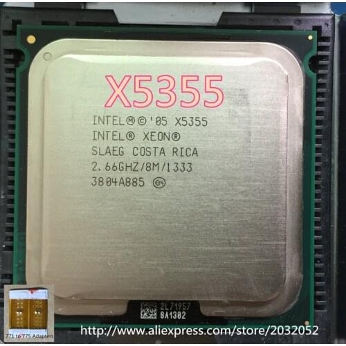 Intel Xeon X5355 server CPU/2.66GHz /LGA771/L2 Cache 8MB/Quad-Core