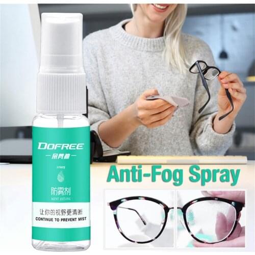 Anti-Fog Spray Portable Lens Fog Spray Long-lasting Waterproof Anti-Fog Agent Suitable for Windows Mirrors Eyewear Lenses Glasse