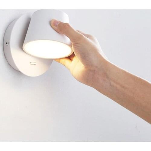 350° Rotating Remote Control LED Wall Lamp for Reading Free Rotation